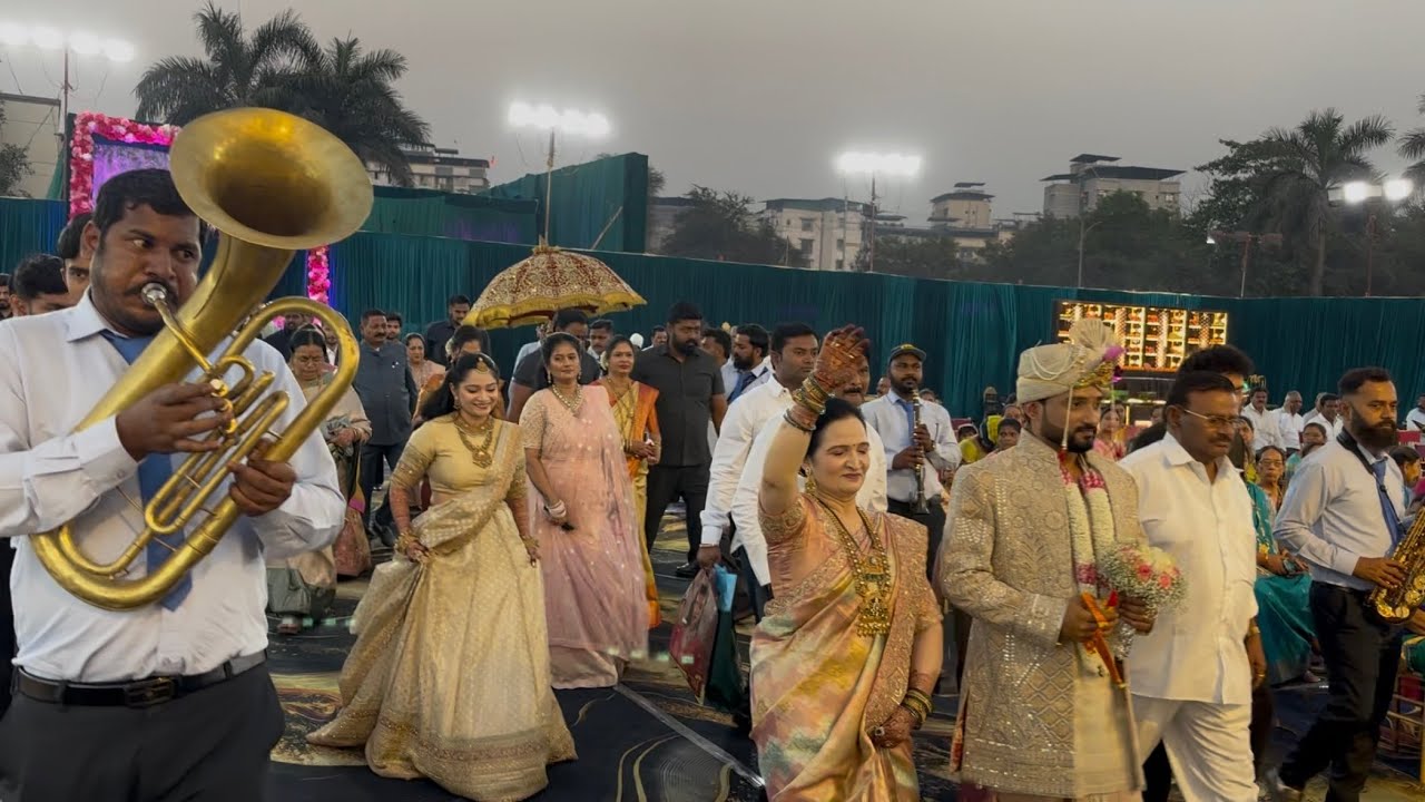 कोळीगीत लग्नागीत | लग्न डोंबिवली | श्री गणेश कला सर्कल ब्रास बँड करावे गाव 