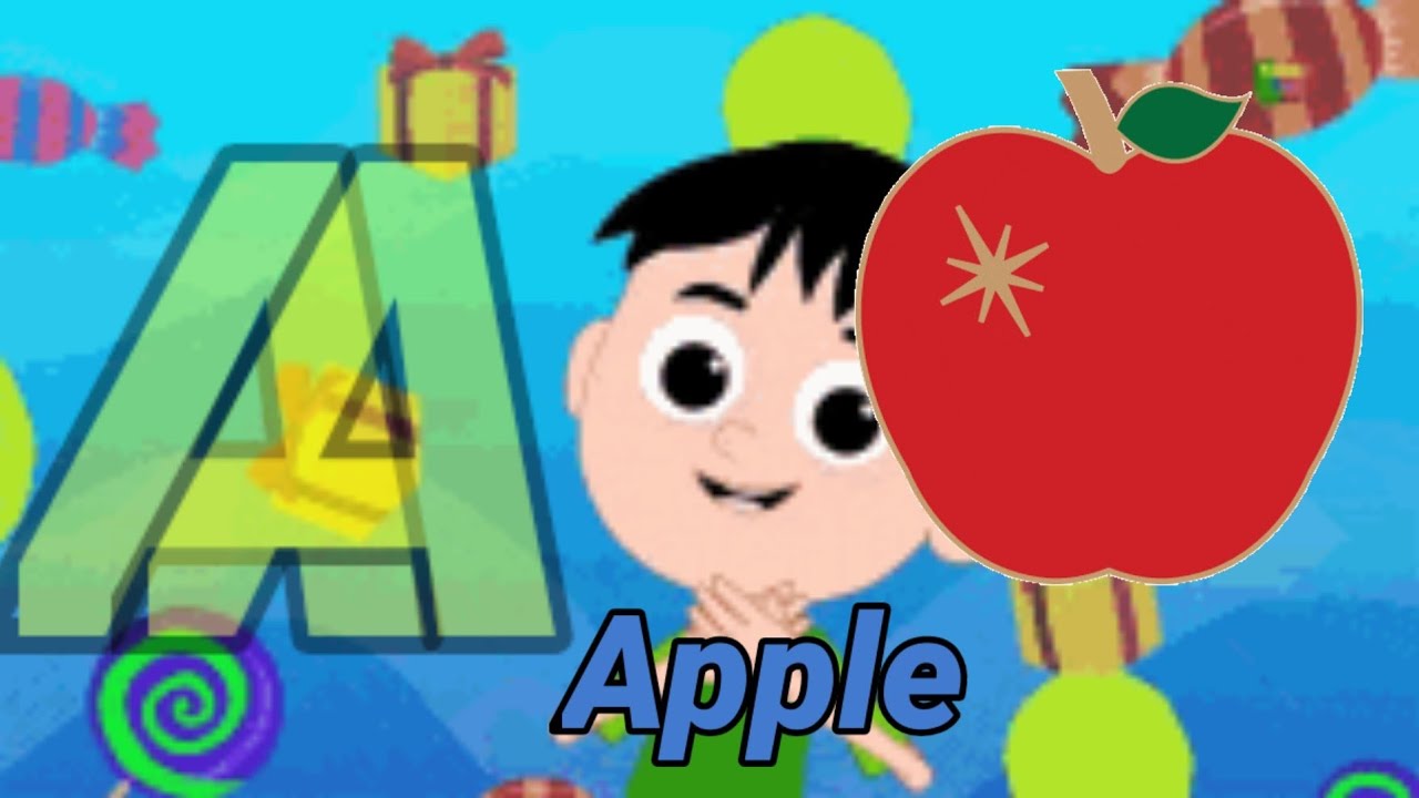A for Apple b for ball acbd rymes | ABCD english class abcd alphabet ...