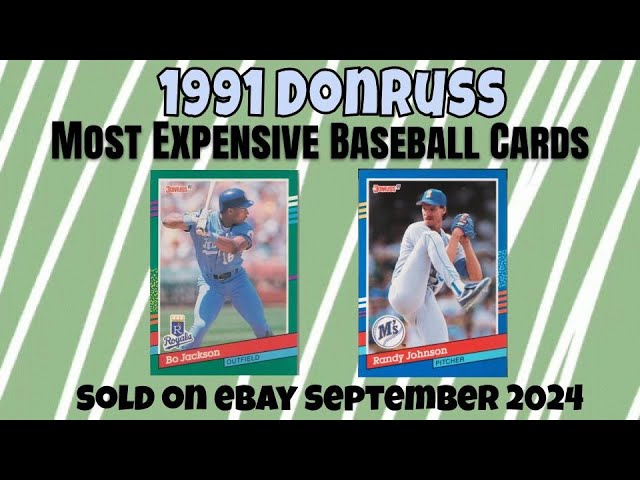 1991 Donruss Most Expensive eBay Sales Baseball Cards - September 2024 1991 Donruss Most Expensive eBay Sales Baseball Cards - September 2024
