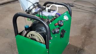 Двигатель Стирлинга - генератор с горелкой. Stirling motor - generator and oil burner. (part 14)