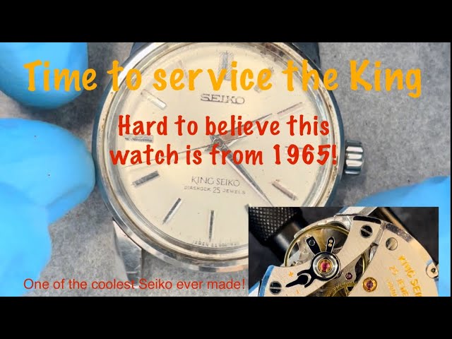 King Seiko 44-9990 watch service. - YouTube