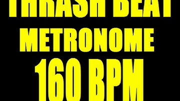 THRASH PUNK BEAT METRONOME 160 BPM with STOPS D-Beat