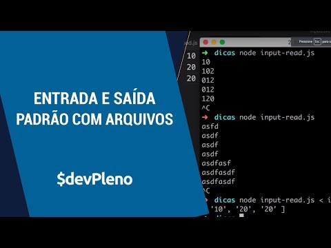 Entrada e saída padrão com arquivos