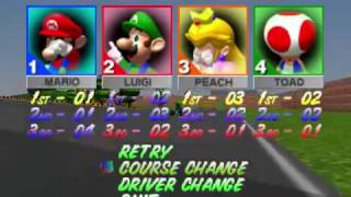 Mario Kart 64 4 CPU 150cc championship