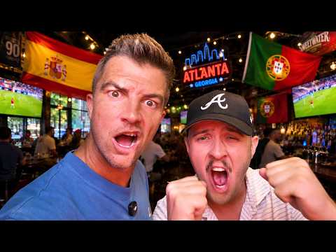 English Fans Try American Sports Bars In Atlanta For the WORLD CUP 🇺🇸