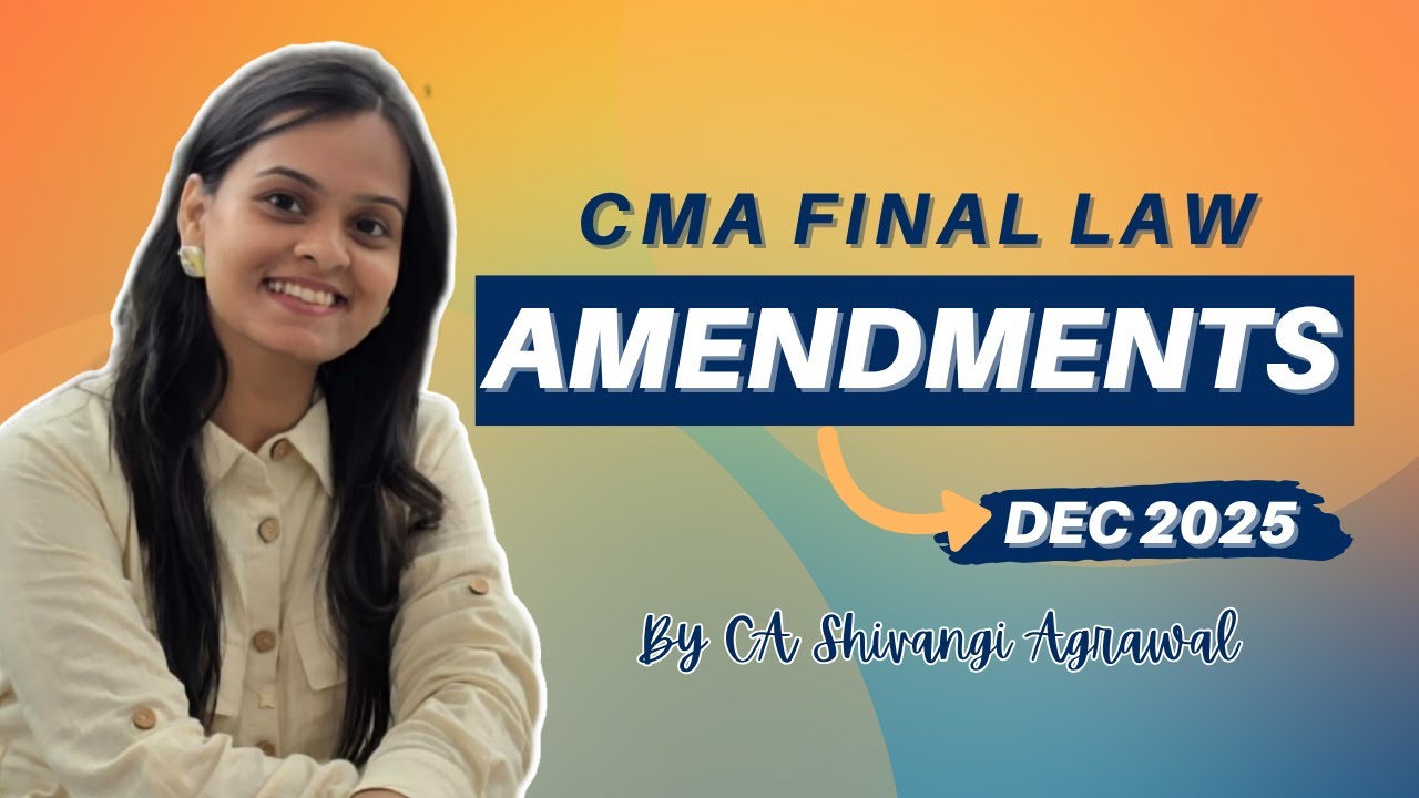 CMA Final Law Amendments Dec 2025 - YouTube