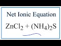 Net Ionic Equations and Spectator Ions