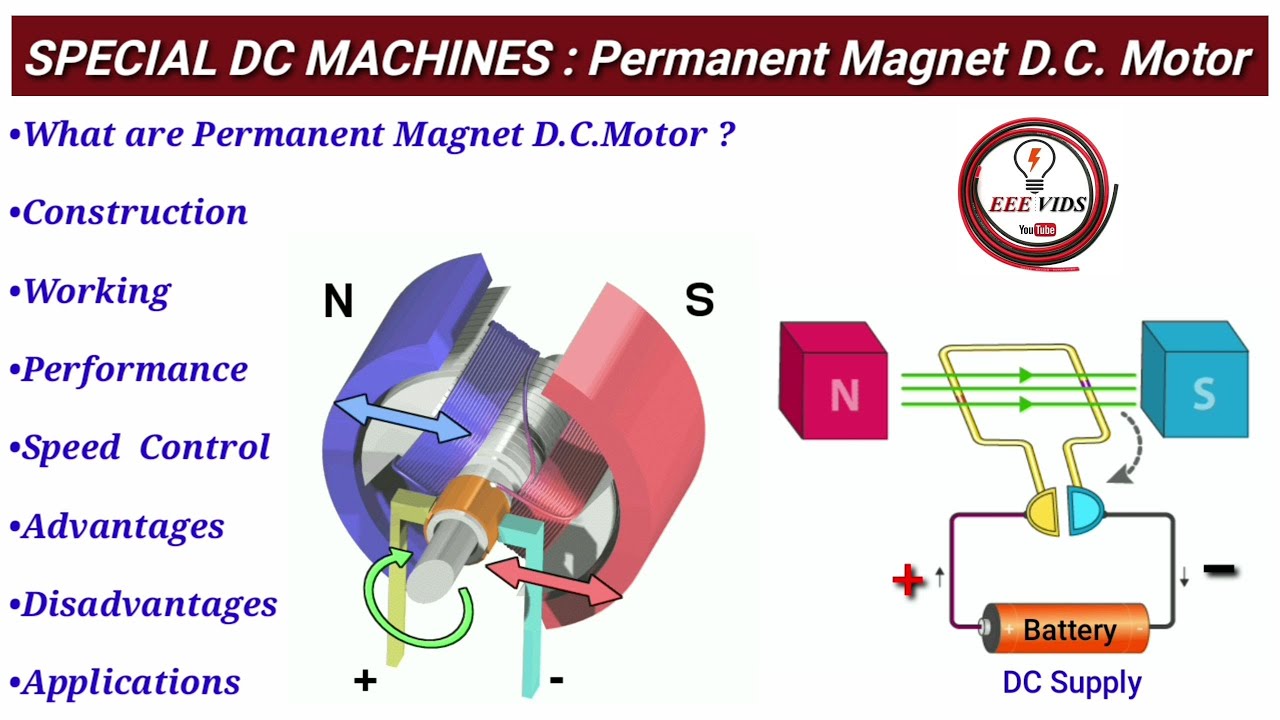 Permanent DC Motor working in tamil - YouTube