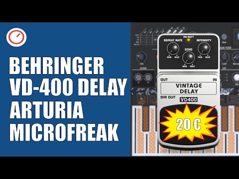 BEHRINGER VINTAGE DELAY VD400 改造 STEEL GARDEN - circuit bent/modified behringer vintage delay
