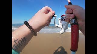 Surf fishing Sandbridge Beach