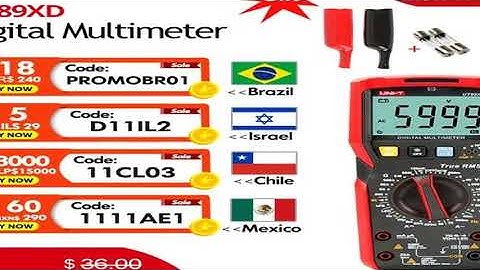 UNI-T UT89XD UT89X True RMS Multimeter Digital Professional Electrical Tester NCV Diode Temperature