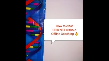 How I cracked CSIR NET in 6 months