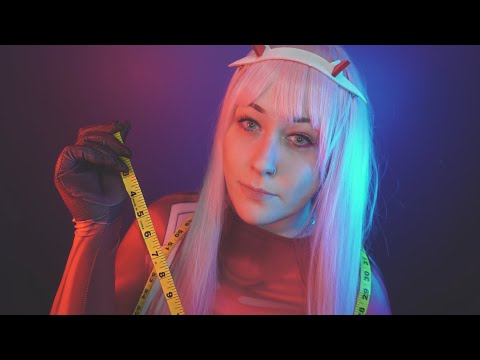 ASMR | Zero Two Measures You For Your New Space Suit!