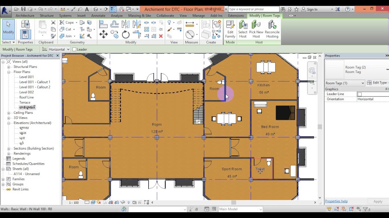 Revit 2016 Room Tag YouTube