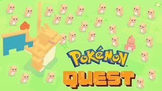 Pokémon Quest Endless Boss Wave - Boss Fight Tauros Pokemon, Charizard Pokemon and Raichu Pokemon