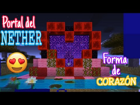 PORTAL AL NETHER EN FORMA DE CORAZÓN ? MINECRAFT - BEEL