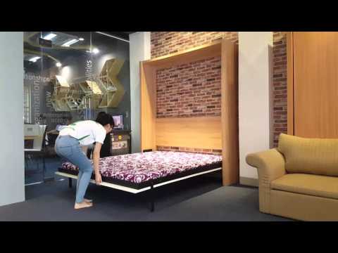 Video Giường gấp đa năng thông minh gắn tường V-Home - youtube