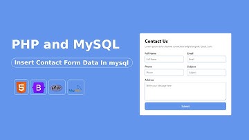 How to Connect HTML Form with MySQL Database using PHP | Store Form Data in MySQL | PHP Tutorial