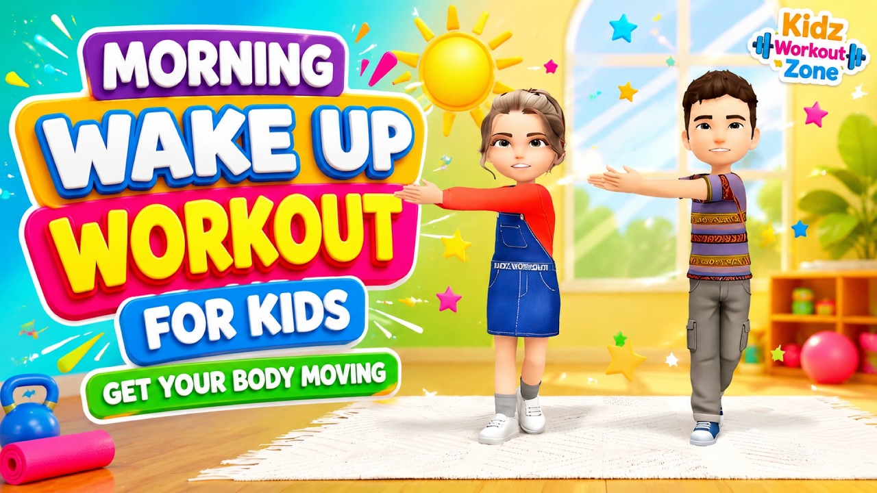 Morning Wake Up Workout For Kids - Get Your Body Moving - YouTube