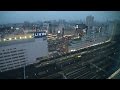 ロッテシティホテル錦糸町の客室からJR錦糸町駅を眺める