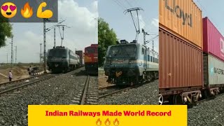 🔥Indian Railways Big Achievement 💪 | 1st Double Stack Container Train 😍