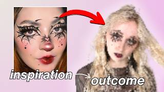 Gothic Halloween Makeup Tutuoral | Spider Web Eyeliner
