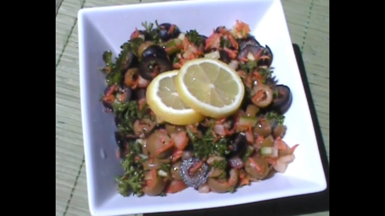 OLIVE SALAD(HEALTHY) - YouTube