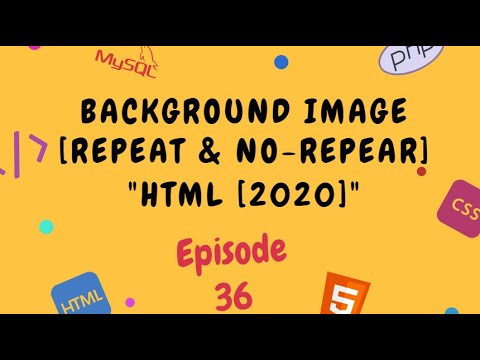 HTML BACKGROUND IMAGE REPEAT🔥IN HTML | HTML BACKGROUND IMAGE NO-REPEAT🔥IN  HTML IN HINDI [2020]⚡ - YouTube