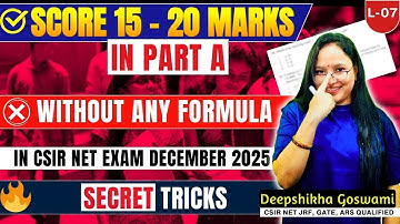 A Must-Watch Session for part A |Secure extra 10- 15 marks in CSIR NET 2025 #csirnet #sureshotseries