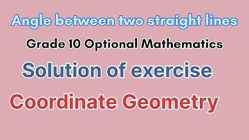 Angle Between Two Lines | Coordinate Geometry Class 10"