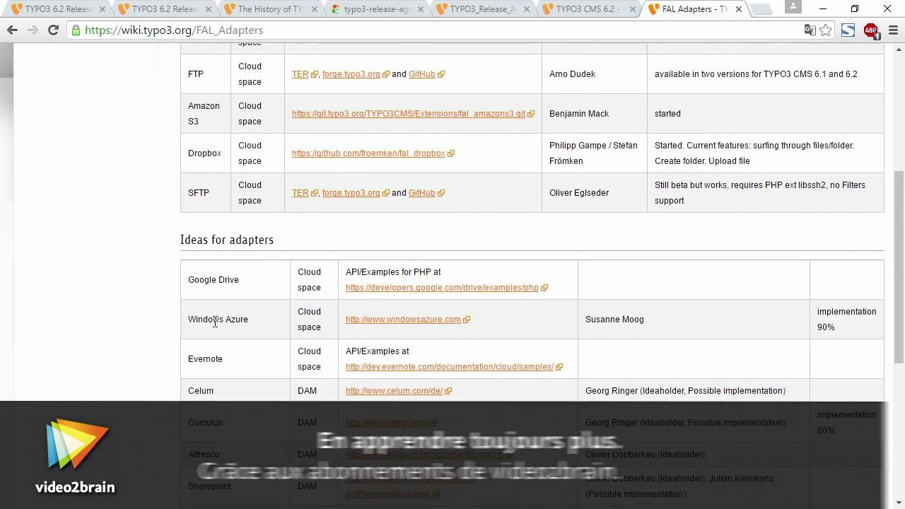 Tutoriel TYPO3 : Comprendre l'impact de la version 6.2 | video2brain.com
