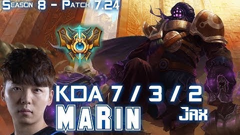 MaRin JAX vs YASUO Top - Patch 7.24 KR Ranked