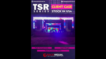 Outdoor transparent led screen for music festival #leddisplay  #ledscreens