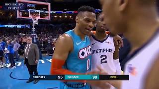 OKC Thunder vs. Memphis Grizzlies Full NBA Game Highlights - March 3, 2019