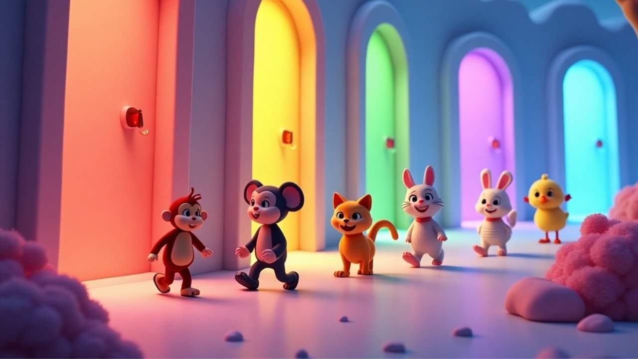 🎨 Learn Colors with 3D Fun! | Red, Orange, Yellow, Green, Blue, Purple | Color Words for Kids 🌈