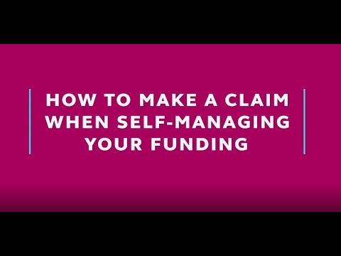 How to make a claim when self managing NDIS funding