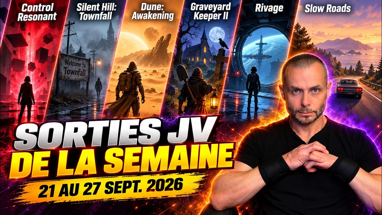 Jeux vidéo : Les sorties de la semaine du 21 au 27 septembre 2026