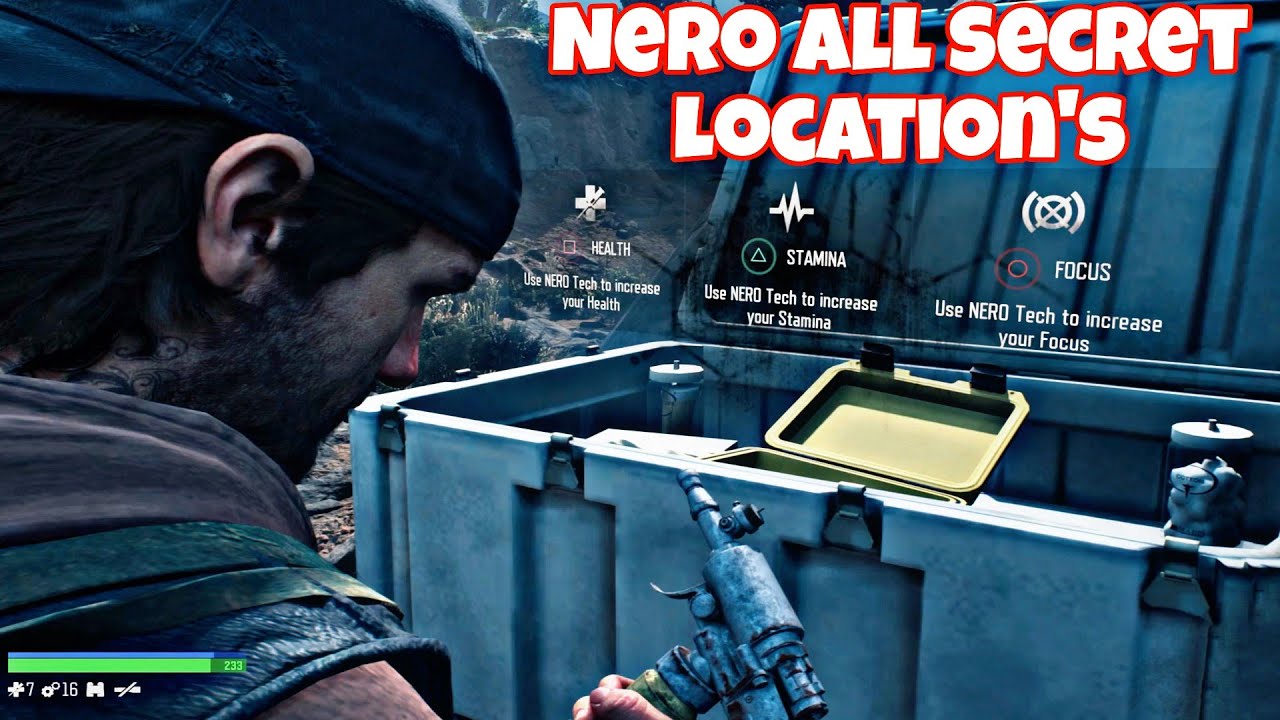 Days Gone Stamia Harlth Or Focus Days Gone All Nero Secret Location's (Health, Stamina, Focus Upgrades