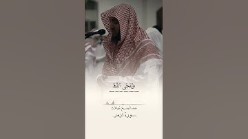 القارئ: #عبدالبديع_غيلان *۝ السورة: #سورة_الزمر
