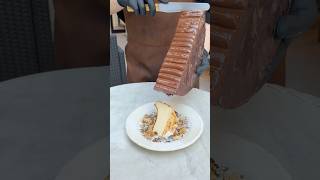 巨大チョコラクレットのチーズケーキ🍫 #japanesefood
