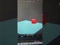 Dropping a red cube jelly on floor, Blender beginner #3danimation #blender #ai #chatgpt #chat