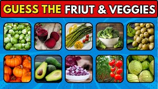 Guess The Fruit and Vegetable | Fruit Quiz | Vegetable Quiz