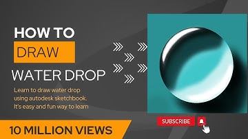 How to draw waterdrop using autodesk sketchbook. #digitalart