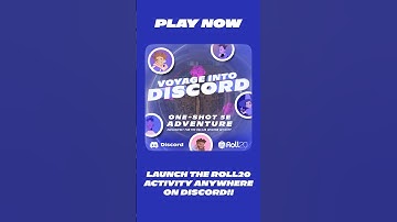 We made a D&D one-shot! Grab it on the Roll20 Activity on Discord.