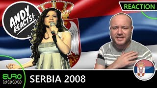 ANDY REACTS! Serbia Eurovision 2008 (Jelena Tomašević feat. Bora Dugic) REACTION!