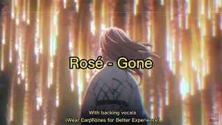 Gone - Rosé (with backing vocals)