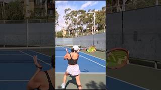 Can't hit past D1 Girl! #tennis #shorts