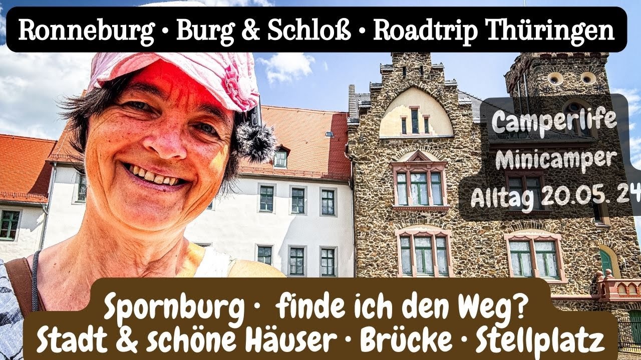 Vlog 170 • Ronneburg Thüringen • Schloß, Burg, Stadtrundgang • Deutschlandreise • Roadtrip