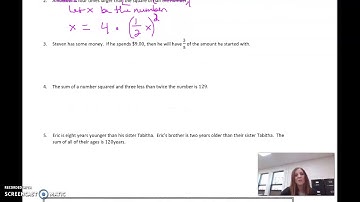 M8 Lesson 4.1 Writing Equations Using Symbols (2)