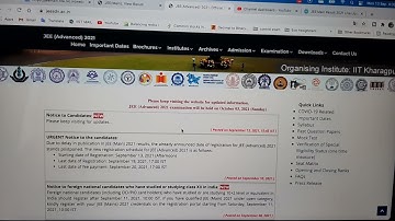 Jee Main Big update Regarding Result | JEE Advanced Site New Update | JEE Main Result 2021